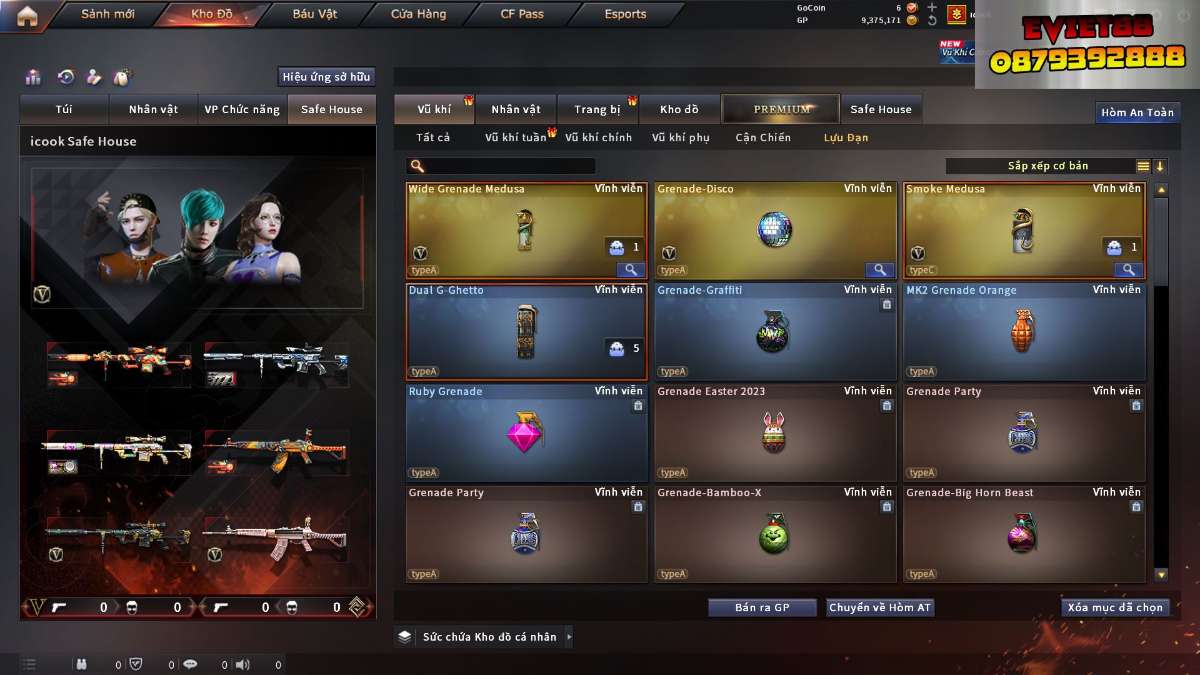 shop acc cf uy tin gia re